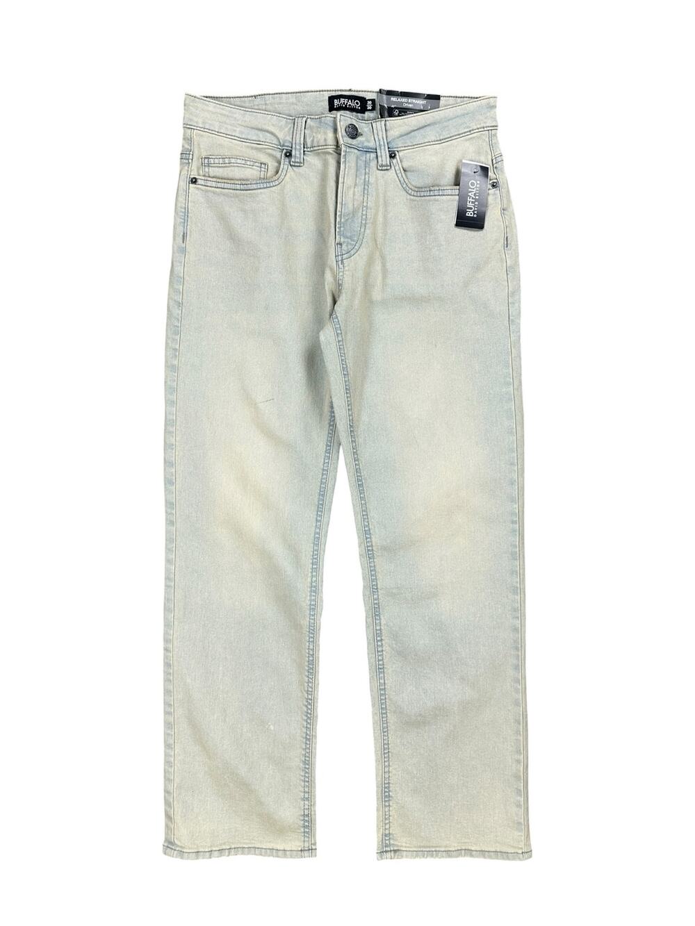 Buffalo David Bitton Relaxed Straight Driven Dirty and Blasted Jeans NWT — 30x30